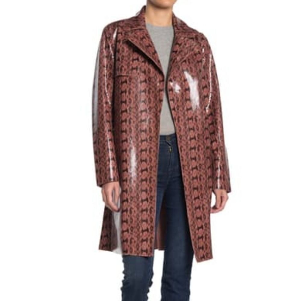 Blank NYC Snakeskin Embossed Trench S NWT